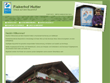 Tablet Screenshot of fiakerhof-hutter.de